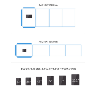 2.4 inch LCD Hiển thị Mini Brochure trống video tên thẻ kinh doanh Phương tiện truyền thông kỹ thuật số giấy thiết kế cho quà tặng tiếp thị - Product Image 5