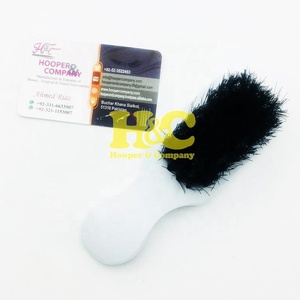 Brosse à cheveux avec manche en bois, peigne de coiffure blanc, personnalisable, confortable, pour salon de coiffure, utilisation professionnelle, emballage personnalisé avec logo - Product Image 5