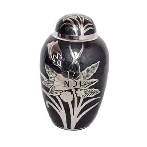 Cobre Antiguo Acabado brillante Urnas de cremación redondeadas Cenizas funerarias Urnas de cremación de latón Urna de recuerdo funerario - Product Image 2