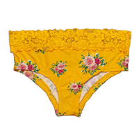 Braguitas de Algodón de Bambú para Mujer, Marca Privada, Estampadas, Cintura Media, Elásticas y Suaves, Tejido Delgado, Cómodas para Uso Diario