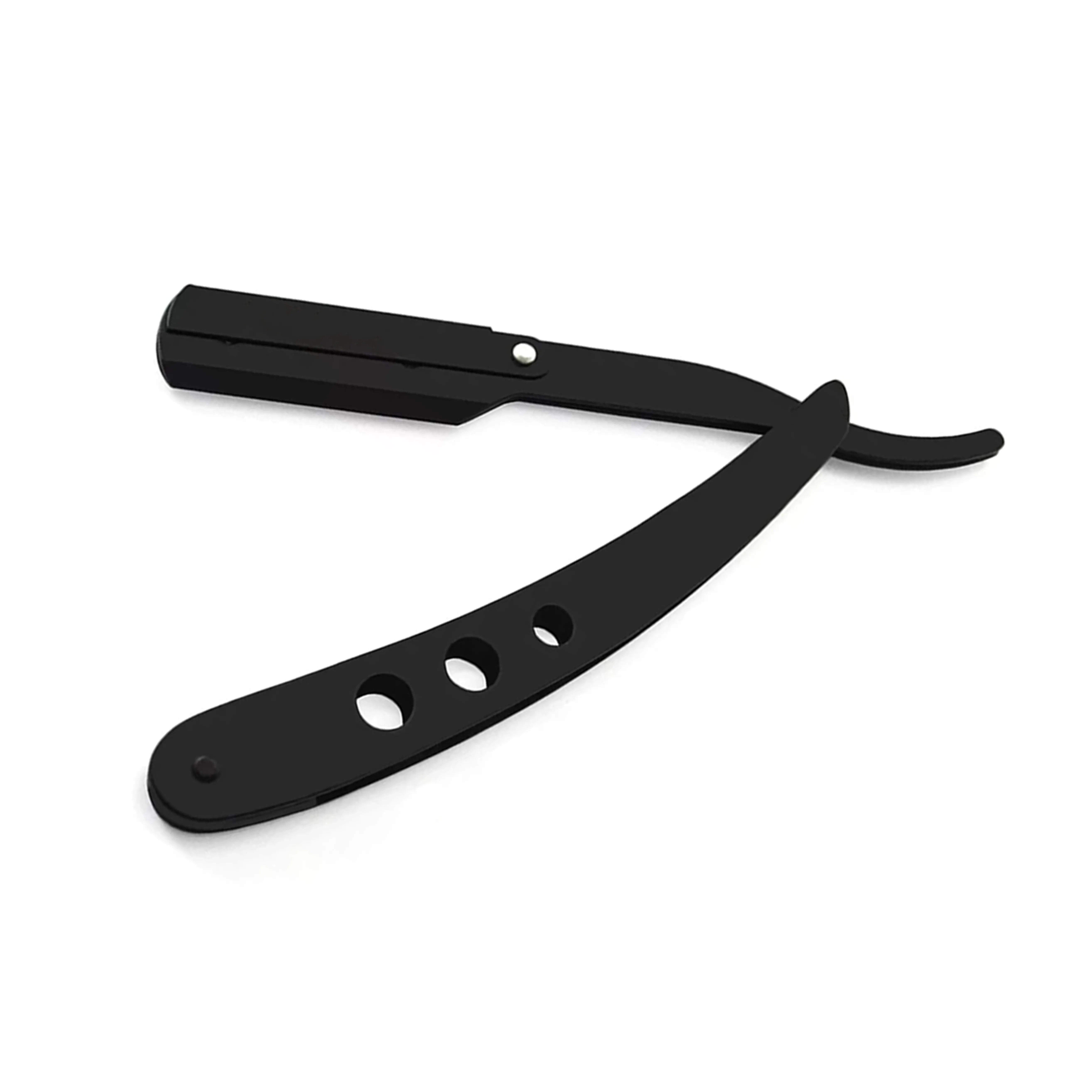 Berber düz tıraş bıçağı (3 delik tarzı) erkekler tek bıçak kenar komple düz kenar paslanmaz çelik düz güvenlik