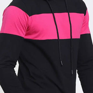 Pull à capuche décontracté pour hommes Hip Hop Streetwear avec motif imprimé en coton mélangé basique Service ODM/OEM Taille adulte - Product Image 4