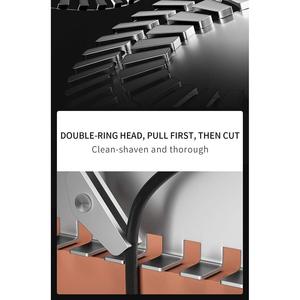 Afeitadora Eléctrica Recargable por USB, Cabezal Rotatorio de Tres Cuchillas, Negra, Resistente al Agua IPX7, Lavable, Afeitado Corporal Completo, Repuesto - Product Image 5