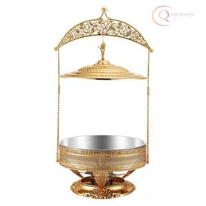 Plat à réchaud commercial en acier inoxydable au design classique pour l'hôtellerie et la restauration |   Service alimentaire efficace - Product Image 2