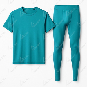 Ensemble de fitness d'été en coton respirant pour hommes pour le yoga, la course et la salle de sport-Doux et durable pour un confort maximal - Product Image 2