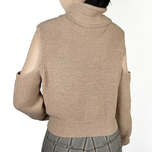 Top Venta de invierno de gran tamaño transpirable Mujer pulóver algodón gota hombro tejido mujeres suéter para niñas - Product Image 4