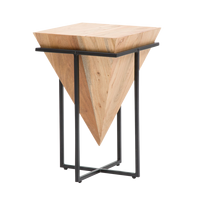 Table basse d'appoint en bois d'acacia Romeo