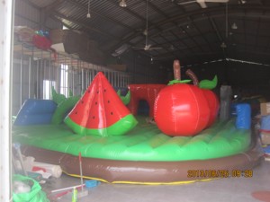Château gonflable en PVC pour enfants, fruits, pour parc d'aventure commercial et parc urbain - Product Image 2