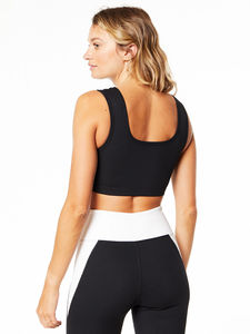 Haut pour Impact dames soutien-gorge de sport Design Unique côtelé Gia soutien-gorge haut soutien dos croisé Fitness course Yoga débardeur ensembles solides - Product Image 3
