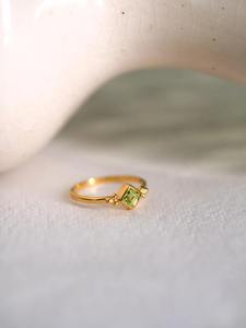 2025 Plata de Ley 925 de alto grado multicolor corte hexagonal 4mm peridoto mujer minimalista hecho a mano bisel ajuste rodio plateado - Product Image 3