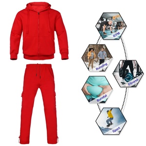 Wholesale Custom Logo Print Embroidery Unisex Sweat Suit <b>Men</b> Slim Fit Sweat Suit Casual Fleece Tracksuit for <b>Men</b> - Product Image 4