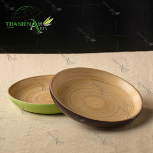 Bandeja de bambú natural personalizada OEM, laca, ligera, ecológica, biodegradable, duradera, hecha a mano, bandeja para servir para Decoración de cocina - Product Image 6