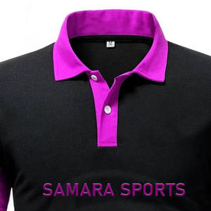 Polo de panel de fibra de algodón suave transpirable de secado rápido Casual Slim Leisure Company Work Polos para hombres - Product Image 4