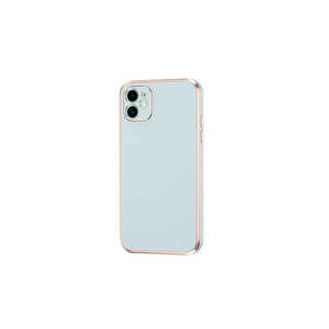 Coque arrière de protection antichoc fine et élégante en silicone liquide avec texture écorce style Ins pour iPhone 11, finition électroplaquée spéciale - Product Image 1
