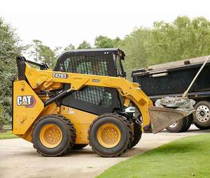 Mini-chargeuse sur pneus d'occasion CAT242D3 en bon état, composants moteur diesel, garantie 2 ans, haute efficacité pour la construction - Product Image 3