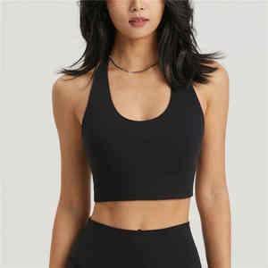 Conjunto de sujetador deportivo popular para mujer, ropa deportiva de yoga sin costuras, de secado rápido, estilo push-up, talla grande, personalizable frontalmente, al por mayor - Product Image 4