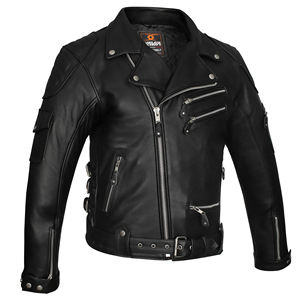 La chaqueta de cuero de hombre personalizada de más alta calidad hecha en Pakistán Chaquetas de cuero de moto de alta calidad - Product Image 3