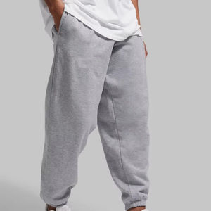 Moda estilo callejero de gran tamaño holgado ajuste gráfico impreso ligero suave tela transpirable cómodo sudor pantalones de hombre - Product Image 4