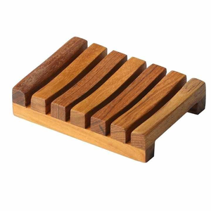 Porte-savon en bois durable, une solution de salle de bain éco-responsable, décoration, porte-savon en bois fait main de haute qualité - Product Image 4