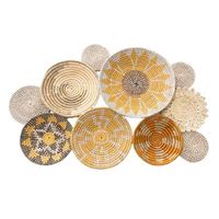 Meilleures ventes : Décoration murale suspendue en bambou et rotin de style bohème, motif végétal, fabriquée au Vietnam, pour la décoration intérieure