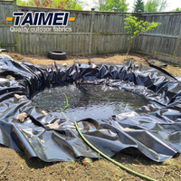 Géomembrane EPDM 1,2 mm, 1,5 mm, barrière d'eau pour poissons koï, résistante à l'eau, revêtement en caoutchouc imperméable pour piscine, étang, décharge, ferme piscicole