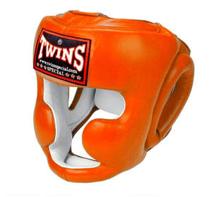 Casco de Boxeo Twins de Cuero para Muay Thai y MMA con Doble Visera y Protección para Cabeza y Barbilla - Product Image 4