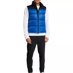 Recién llegado, chaleco acolchado para hombre, chaqueta impermeable con cuello levantado y chaleco con cremallera, chaleco cálido sin mangas acolchado - Product Image 5