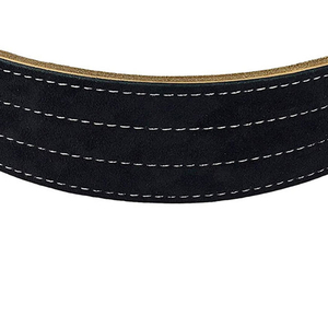 Ceinture d'haltérophilie de gymnastique de longueur personnalisée du Pakistan Ceintures de levage en peau de vache lourde avec boucle en acier Caractéristiques réglables - Product Image 4
