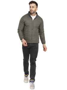 Veste d'hiver matelassée en duvet de canard blanc sur mesure OEM avec col en fourrure pour homme, rembourrage à la taille tricoté, matelassée, vente en gros - Product Image 3