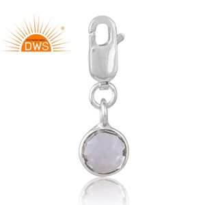 Dernière vente en argent sterling 925 cristal naturel Quartz pierre précieuse pendentif fabricant de bijoux personnalisés - Product Image 1