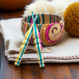 ชามไหมพรมทำด้วยมือพร้อมตะขอโครเชต์ของขวัญวันแม่หรือของขวัญคริสต์มาส - Product Image 4