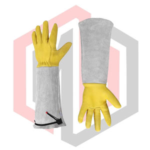 Guantes Largos de Cuero para Soldadura y Jardinería, para Hombre y Mujer, de Seguridad, Impermeables, Resistentes a Desgarros, Transpirables, Sin Silicona ni Polvo - Product Image 4
