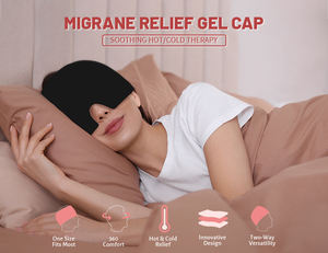 Moen 420g Enxaqueca Alívio Cap <span class=keywords><strong>Cold</strong></span> <span class=keywords><strong>Hot</strong></span> Pack alivia dores de cabeça e estresse para os olhos inchados - Product Image 3