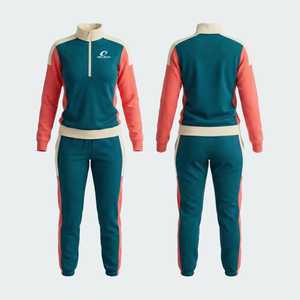 Conjunto Deportivo Ostriya Intl Personalizado para Mujer, Invierno, Casual, Poliéster/Algodón, Felpa, Tallas Grandes, Corte Regular, Transpirable - Product Image 1