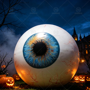 Œil gonflable d'Halloween personnalisé 0,8-10m, œil effrayant gonflable avec pupille et veine de couleur personnalisables pour la décoration de jardin d'Halloween - Product Image 6