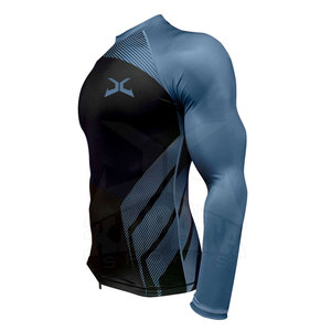 OEM Service XAPATA SPORTS Solid Color Rash Guard Premium Quality Breathable Quick Dry Eco-Friendly Full Sleeve Spandex/Polyester - Product Image 2