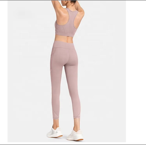 Top Trending Womens Yoga Set Wholesale Custom Logo Fitness Activewear <b>Plus</b> <b>Size</b> Solid 100% Cotton Breathable Gym Wear <b>Bra</b> - Product Image 4