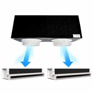 Kit Completo de Plenum con Ductos de Espuma de Poliuretano, con 2 Zonas, Ranura Oculta para Plenum, L. 300 mm, para Sistemas HVAC - Product Image 1