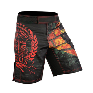 Shorts de boxe MMA pour hommes personnalisés, taille élastique, 100% coton, toile unie, imperméable, respirant, style streetwear, meilleure qualité, nouveauté - Product Image 6