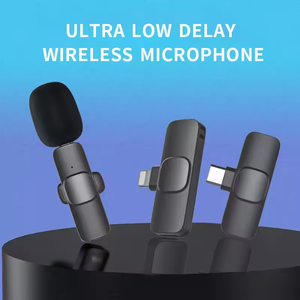 Toptan ucuz fiyat k8 k9 taşınabilir Mini klip telefon mikrofon cep telefonu iPhone için kablosuz yaka yaka mikrofonlar - Product Image 3