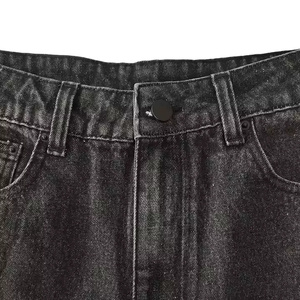 กางเกงยีนส์ทรงหลวมเอวกลางผู้ชาย รุ่นคัสตอมโลโก้ 2025 ผ้าเดนิมฟอกสีอ่อน สไตล์วินเทจลำลอง กันยับ ผ้าฝ้าย 100% - Product Image 4