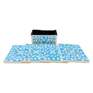 Ensemble de sous-verres en nacre de luxe fait à la main Design personnalisé idéal pour la maison, le bureau, la protection de la table à manger et les cadeaux du Ramadan - Product Image 5