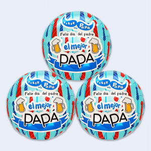 Ballon en aluminium El Mejor Pap 10 pouces pour la décoration de fête de la Fête des Pères - Product Image 1