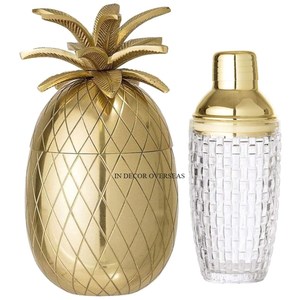 Fully High Grade <b>Gold</b> Plated Prime Quality Metal Made Pineapple Designer Attractive Look <b>Cocktail</b> <b>Shaker</b> With Custom Design - Product Image 2