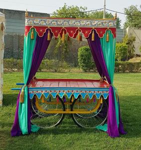 Decoración Mehndi Moderna y Duradera para Exteriores, Stand para Bodas Rehdi con Madera Tratada y Metal, Tamaño Personalizado para Eventos con Temática Árabe - Product Image 4