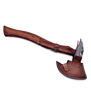 Wholesale Customized Premium Quality OEM ODM Service Professional New Model Lightweight Damascus Steel <b>Axe</b> Wood <b>Handle</b> Camping - Product Image 5