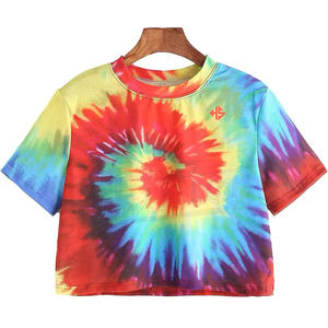 เสื้อยืดเอวลอยสำหรับผู้หญิงเสื้อครอปแฟชั่นฤดูร้อนดีไซน์ล่าสุด - Product Image 1