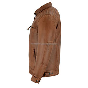 Chaquetas de cuero a la moda para hombre hechas a medida al mejor precio, nueva llegada, ropa para hombre, la mejor venta, chaqueta informal de cuero para hombre - Product Image 2