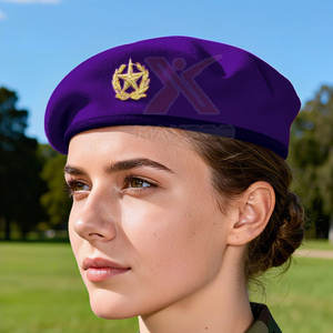 Bérets en tissu doux, nouveau style, de qualité supérieure, couleur unie, légers - Product Image 5