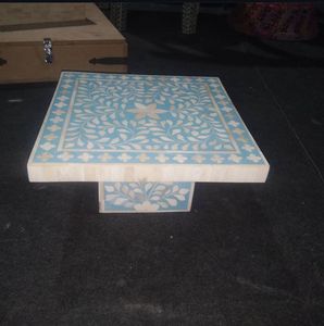 Support de gâteau carré en incrustation d'os géométrique fait à la main Nouvel arrivage Outil de gâteau de décoration intérieure avec fonction antidérapante Forme longue d'Inde - Product Image 3